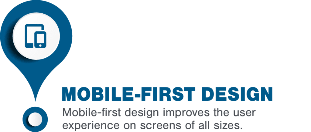 Mobile-first design improves the user experience on screens of all sizes.